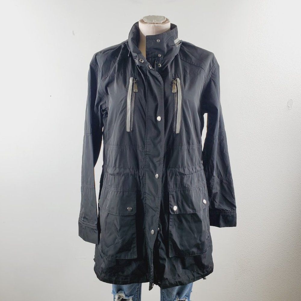 Vince Camuto Women's Black Long Sleeve Outdoor Windbreaker Jacket Size M